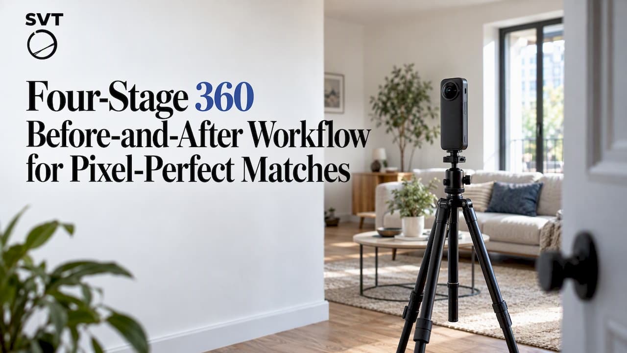 Four-Stage 360 Before-and-After Workflow for Pixel-Perfect Matches